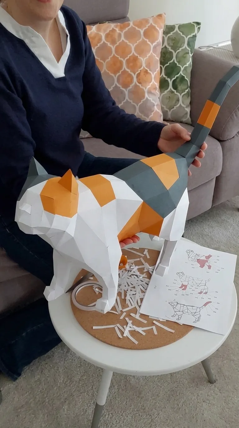 Papercraft montado por cliente Mundo Colagem 1