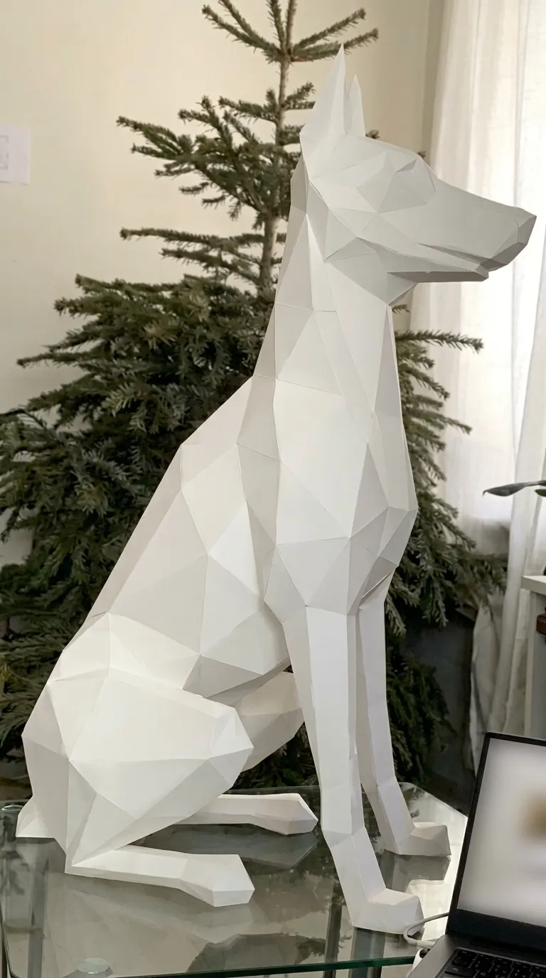 Papercraft montado por cliente Mundo Colagem 3