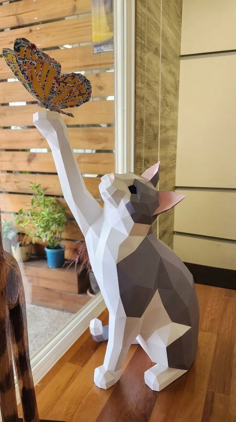 Papercraft montado por cliente Mundo Colagem 9