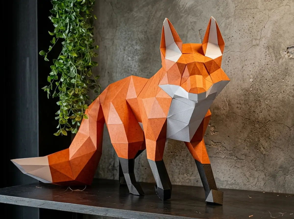 Peça de papercraft montada